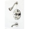 Kingston Brass KB36360PX Tub and Shower Faucet, Polished Nickel KB36360PX